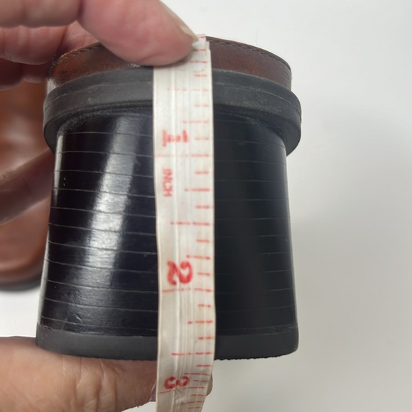 Naturalizer Quaint women’s 7m Brown leather heeled mules. - Picture 10 of 10